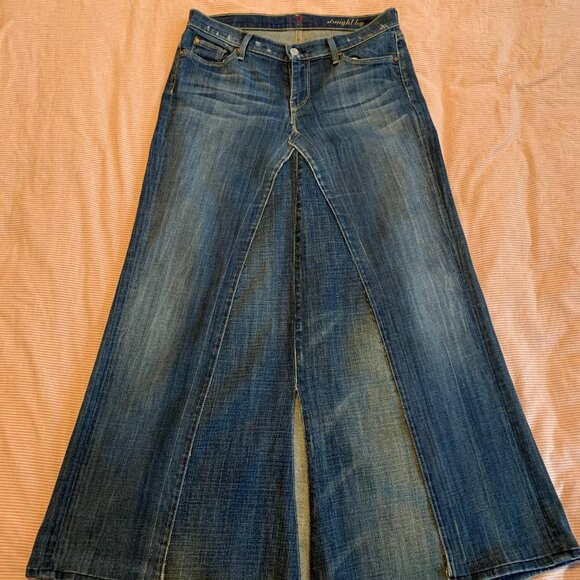 7 For All Mankind Unique Maxi Skirt - Picture 2 of 8